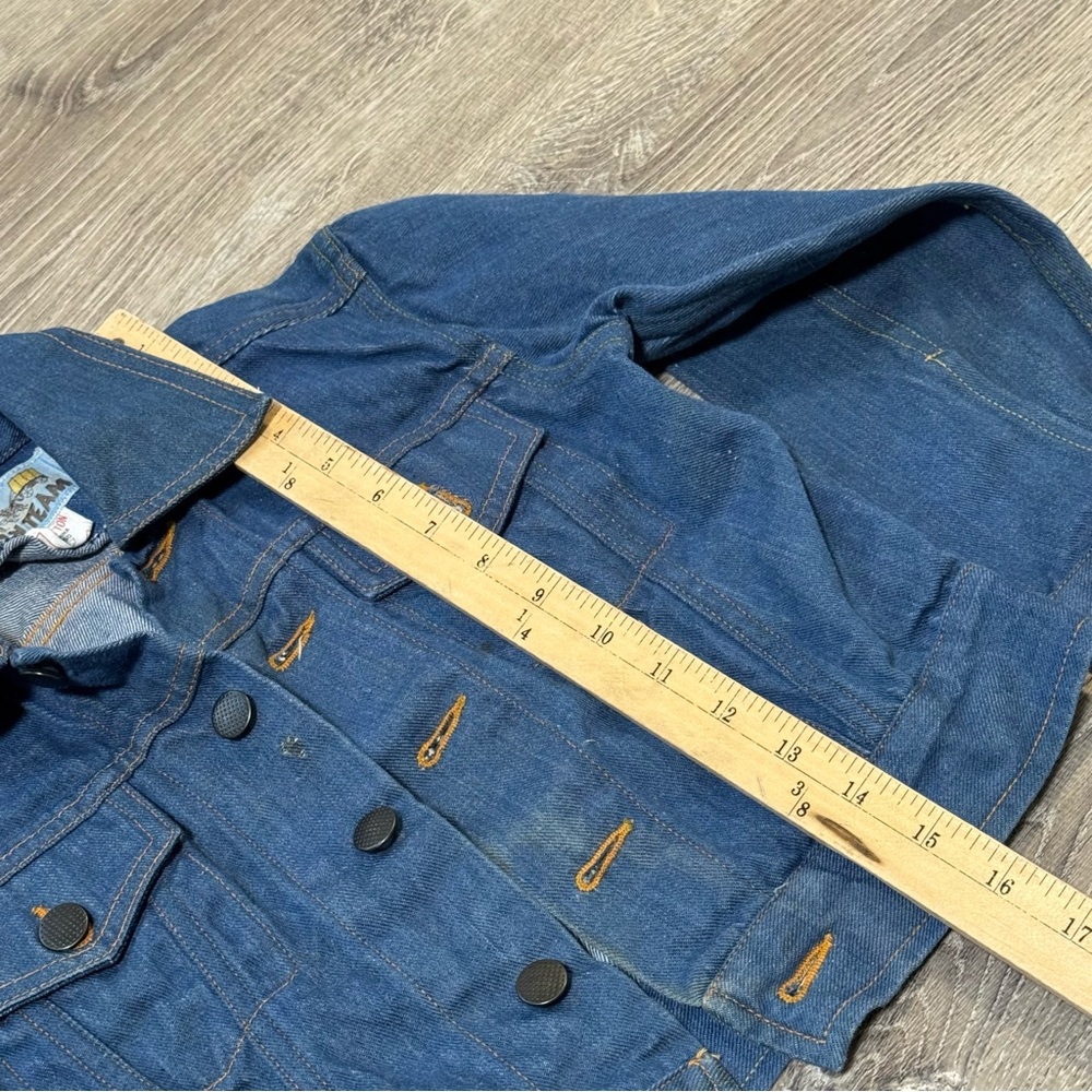 Vintage Jean Team 70s Denim Jacket tagged size 7 - Picture 5 of 7